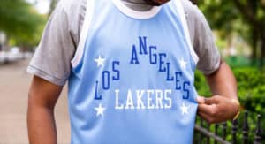 Mitchell and Ness blue Lakers